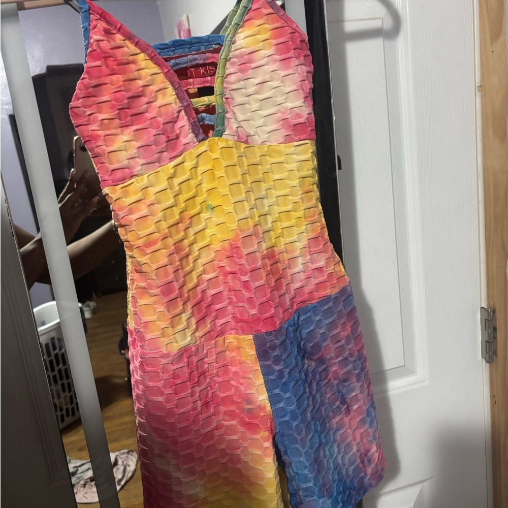 Hot Kiss Multicolor Tie-Dye Jumpsuit